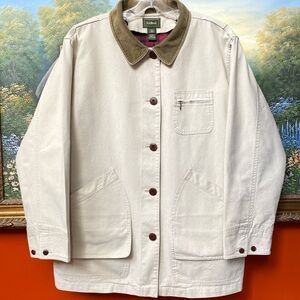 Vintage LL Bean Chore/Barn Jacket Primaloft Removable Lining Women’s Large *read